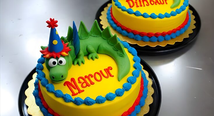 Jurassic Joy Birthday Cake